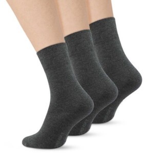 Diabetikersokker uden elastikkant og søm - 3 par